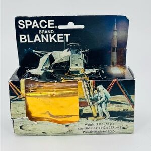 Space Brand Emergency Blanket Vintage Made in USA Box Wear!